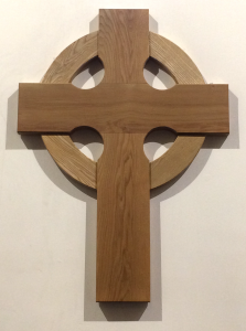 wooden cross in church